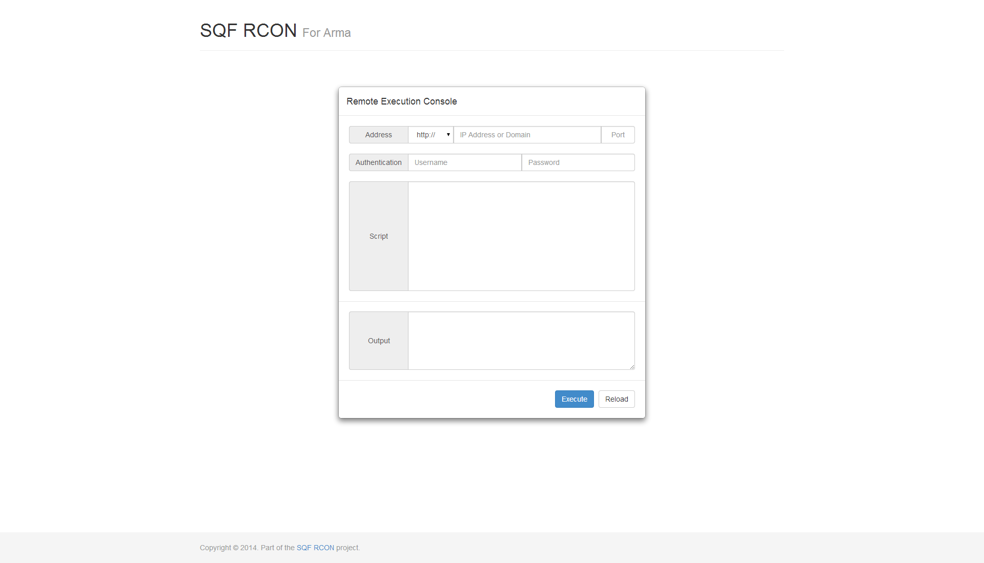 SQF Remote Console